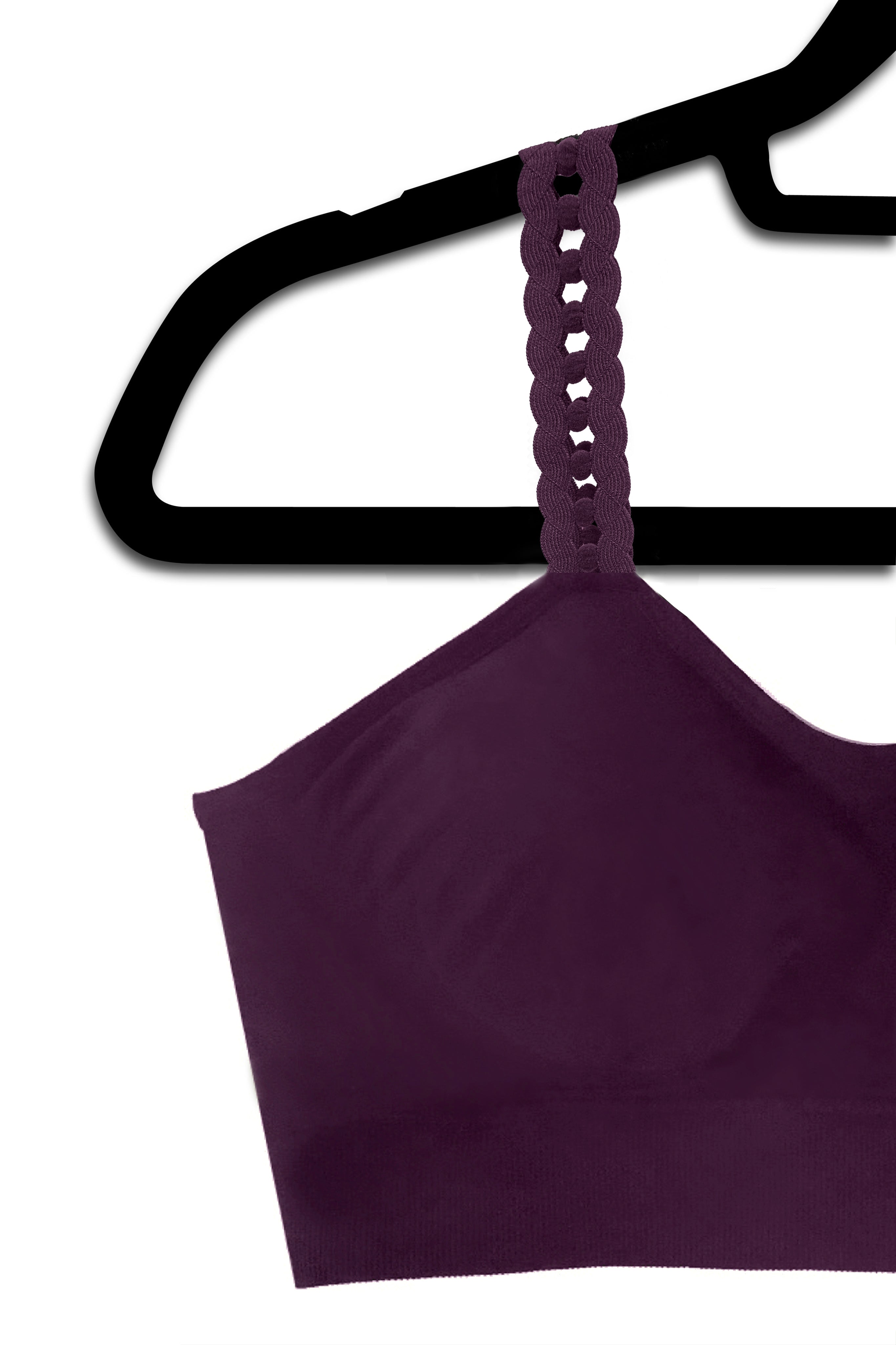 Burgundy Loops (attached to our burgundy bra) image 0