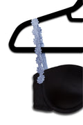 Denim Blue Embroidered Flowers image 0
