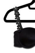 Black Vegan Leather Flowers image 0