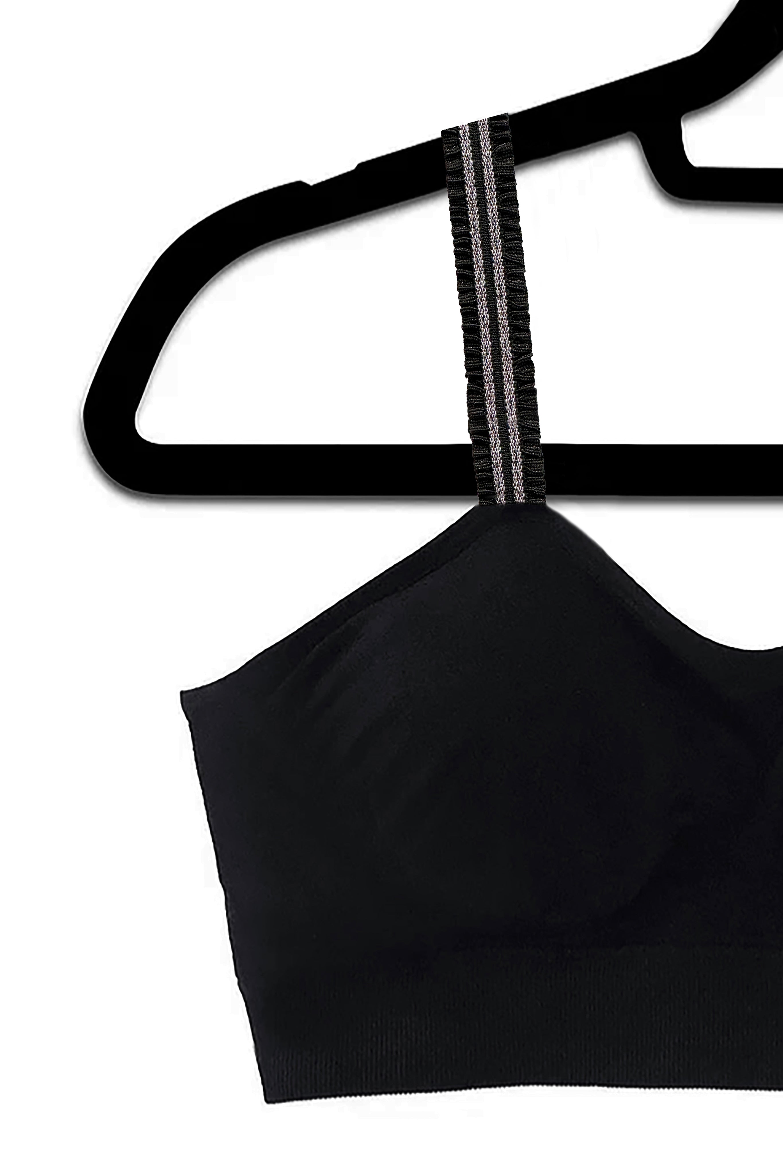 Black Ruffle (attached to our black bra) image 0