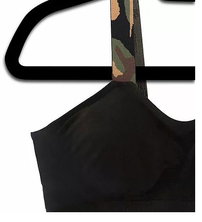CAMO (attached to our plus size black bra) image 0