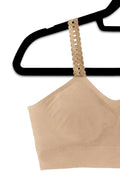 NUDE LOOPS GOLD STUDS (attached to our plus nude bra) image 0