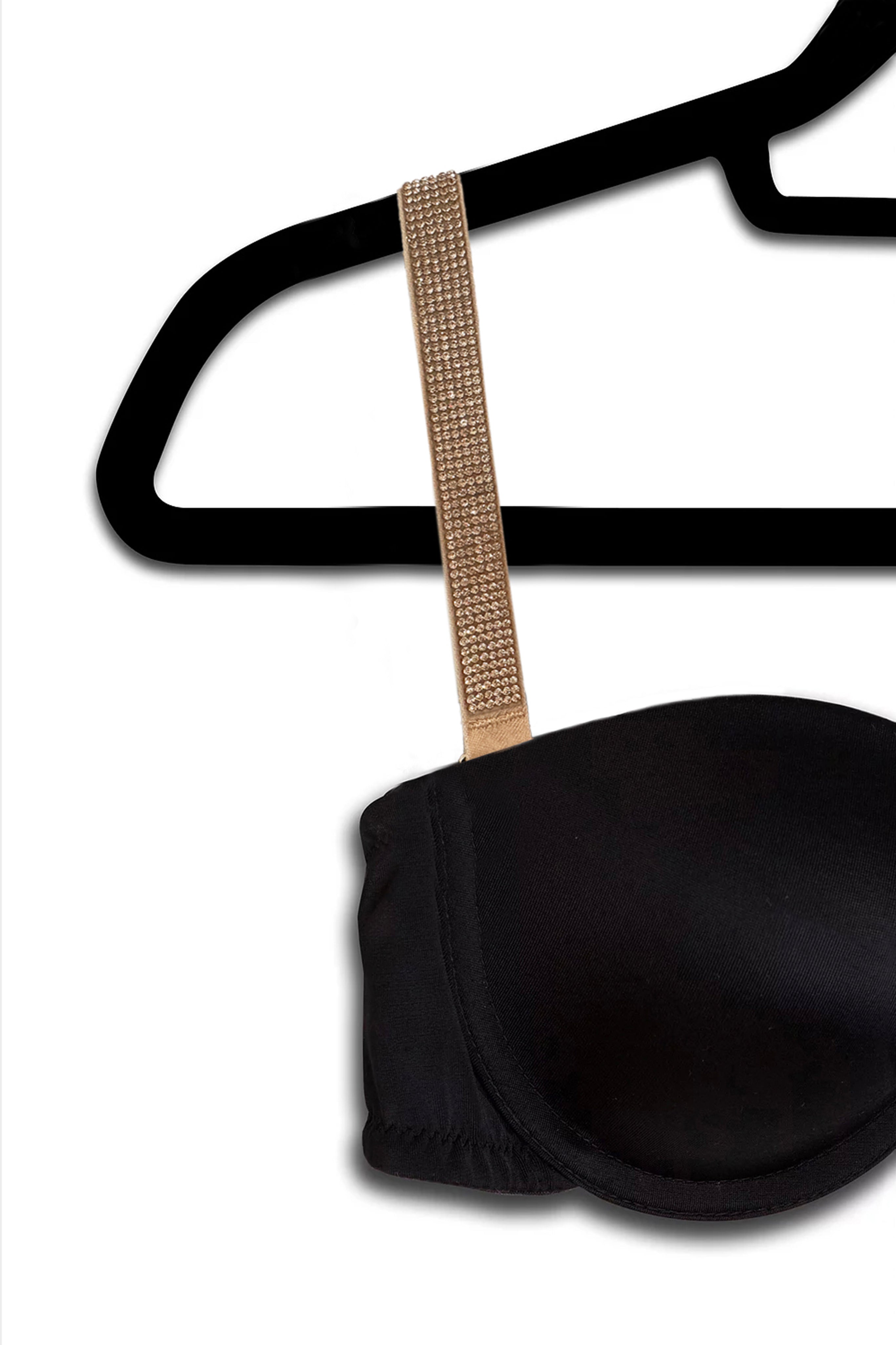Champagne Crystals on a Nude Strap image 0