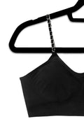 Silver/Black Chain (attached to our basic black bra) image 0