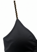Gold/Black Chain (attached to our black plunge bra) image 0