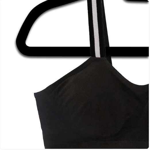 THE B&W STRIPE  (attached to our plus size black bra) image 0