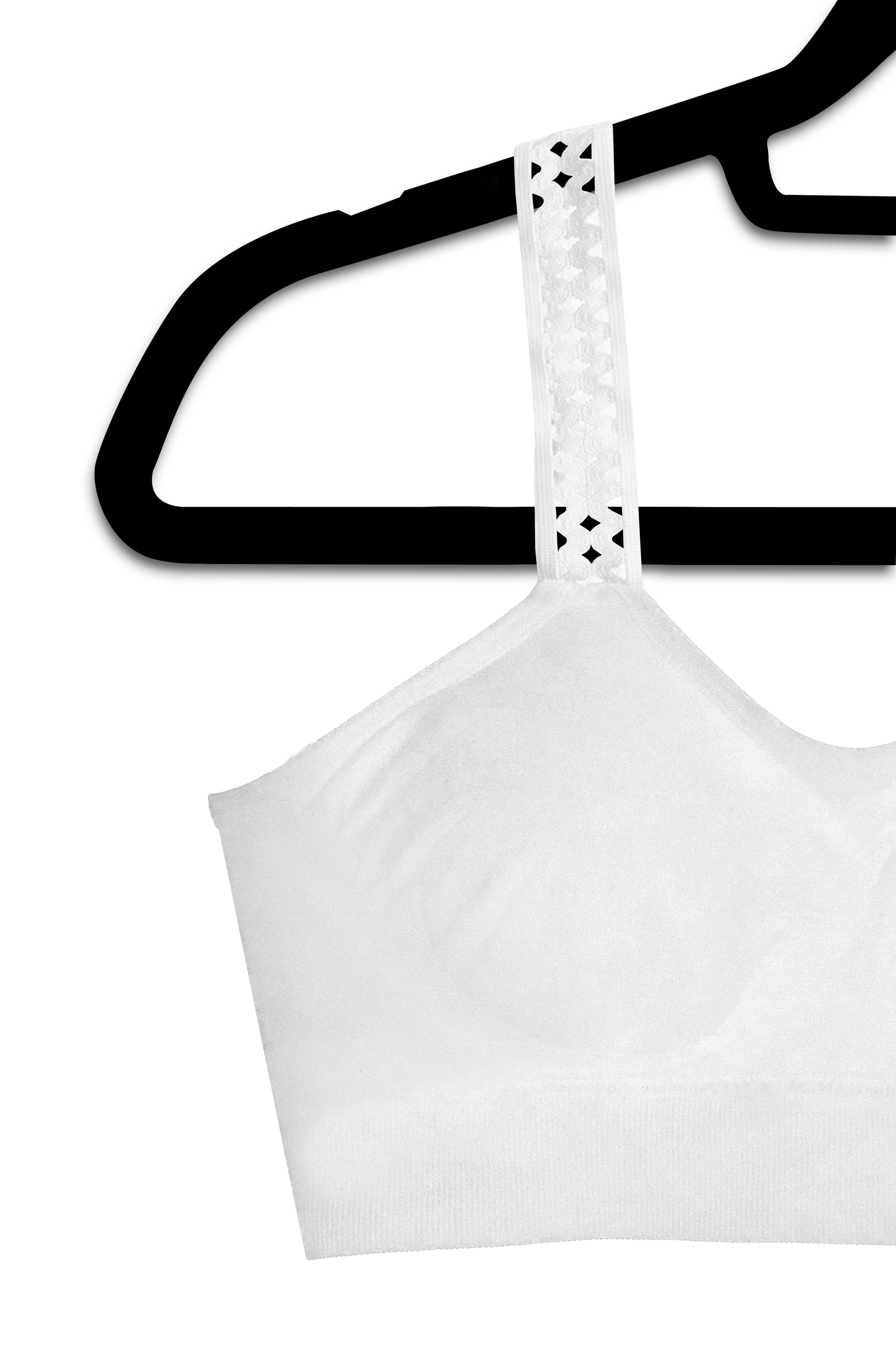 White Lattice (attached to our white bra) image 0