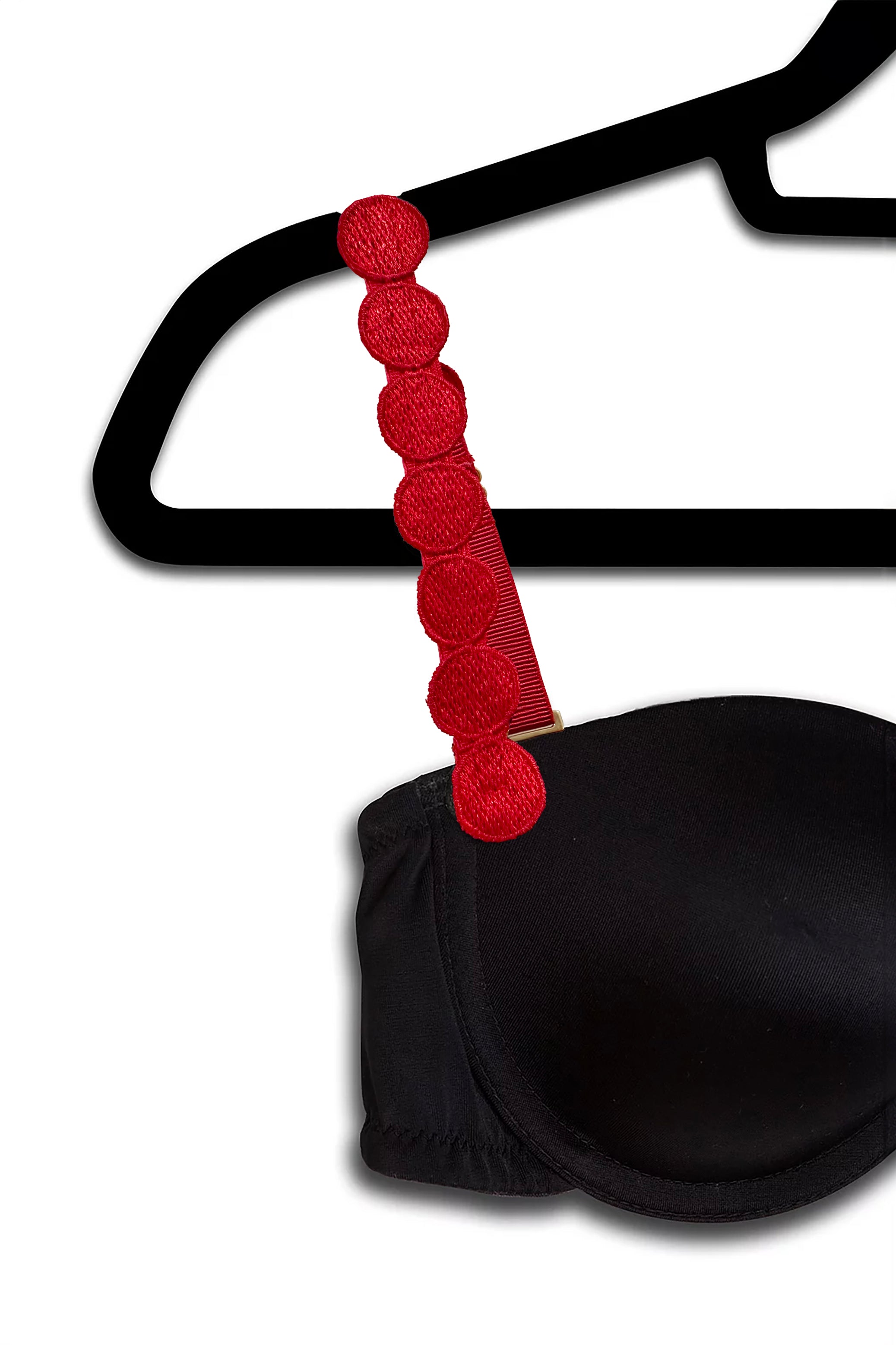 Red Embroidered Circles image 0