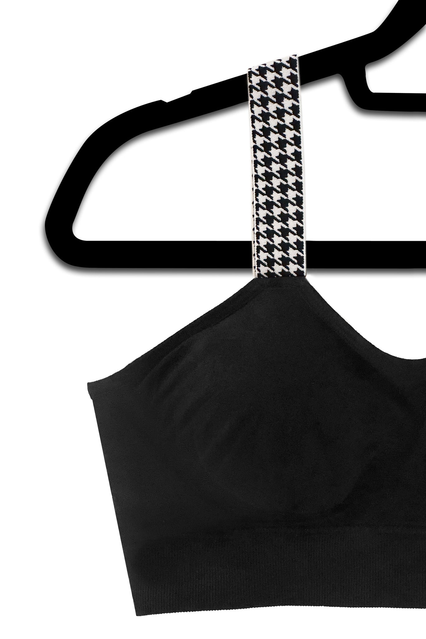 B&W Houndstooth (attached to black bra) image 0