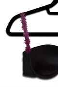 Burgundy Embroidered Flowers image 0
