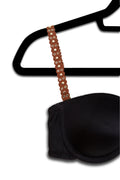 Camel Suede Scallop Gold Studs image 0