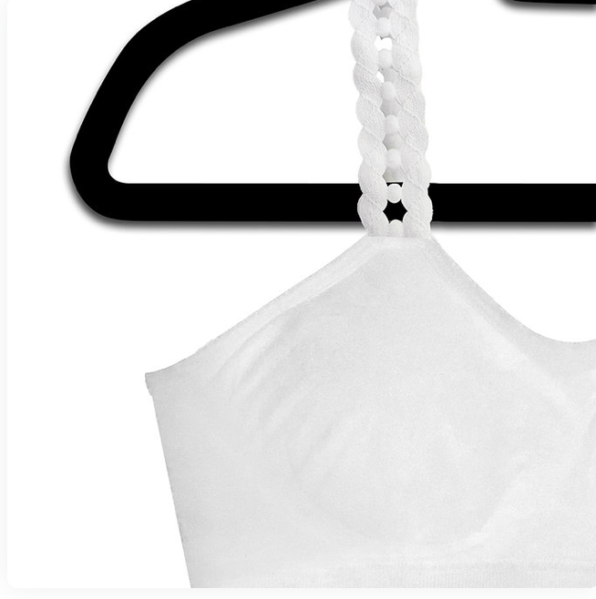 WHITE LOOPS (attached to our plus size white bra) image 0