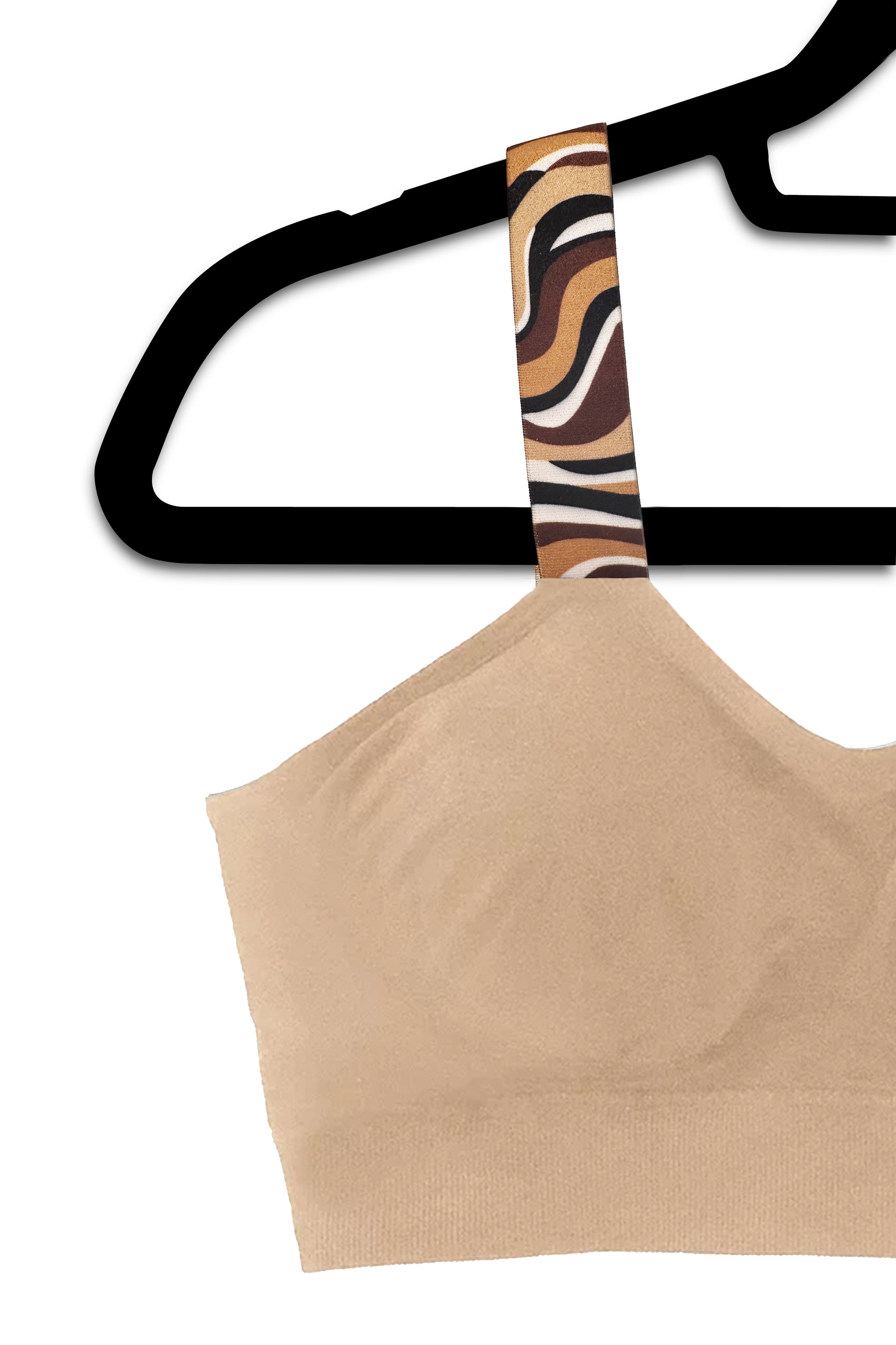 NUDE SWIRL (attached to our plus size nude bra) image 0